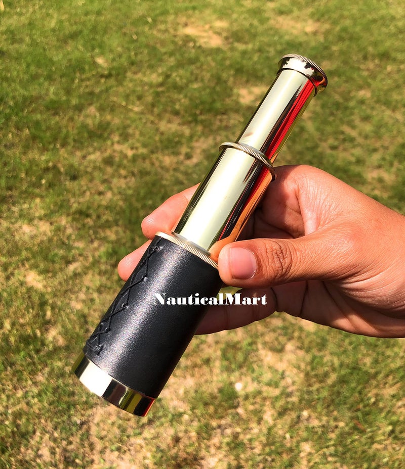 NauticalMart Nautical Handheld Brass Telescope with Wooden Box - Pirate Navigation for Gifts - Image 3
